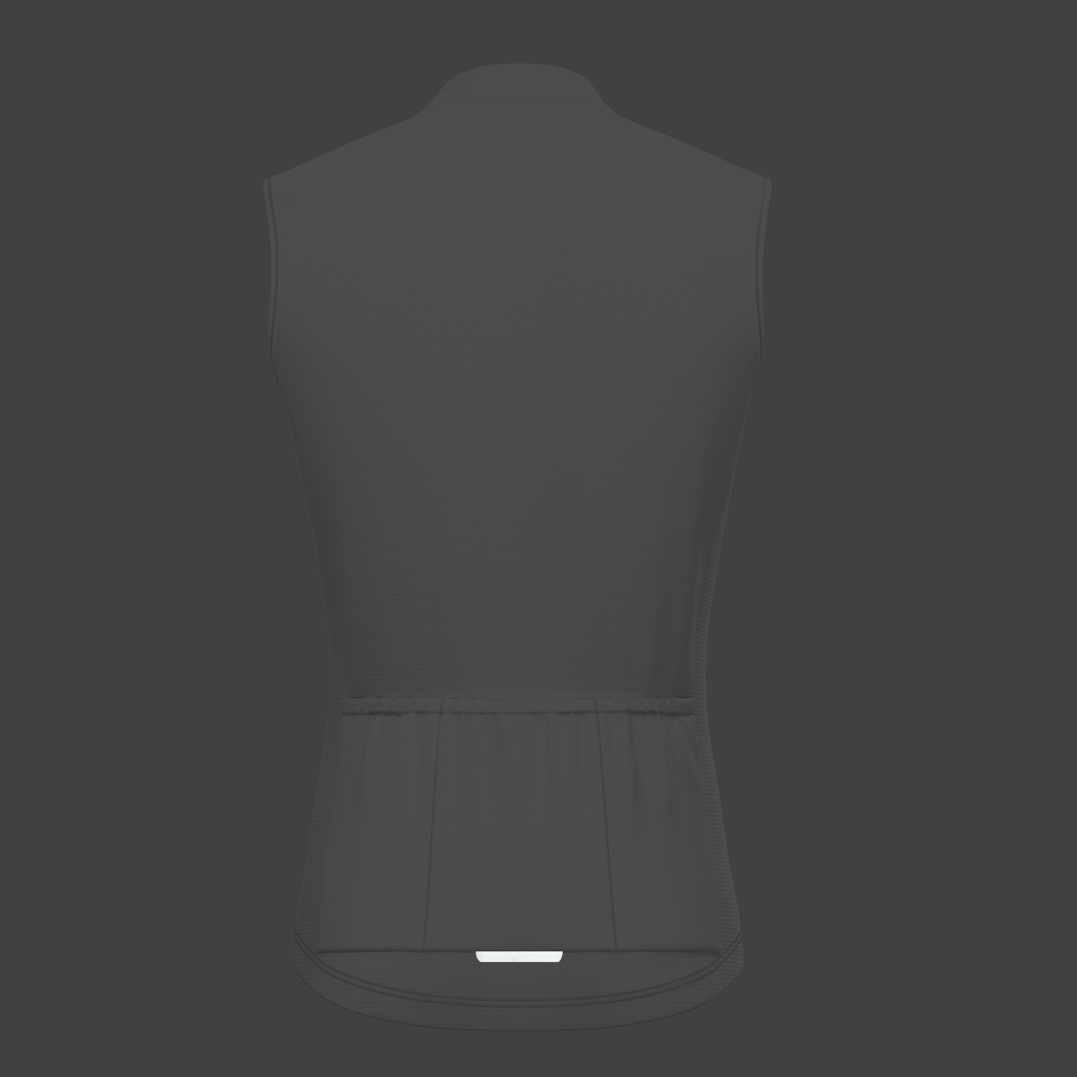 Men's Minimal Solid Sleeveless Cycling Jersey - White