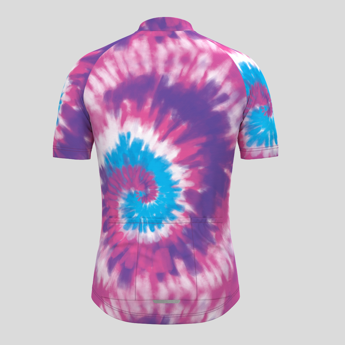 Men's Tie Dye Cycling Jersey - Purple/Blue