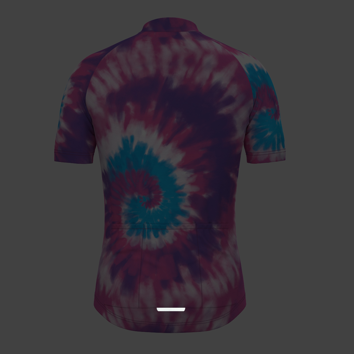 Men's Tie Dye Cycling Jersey - Purple/Blue