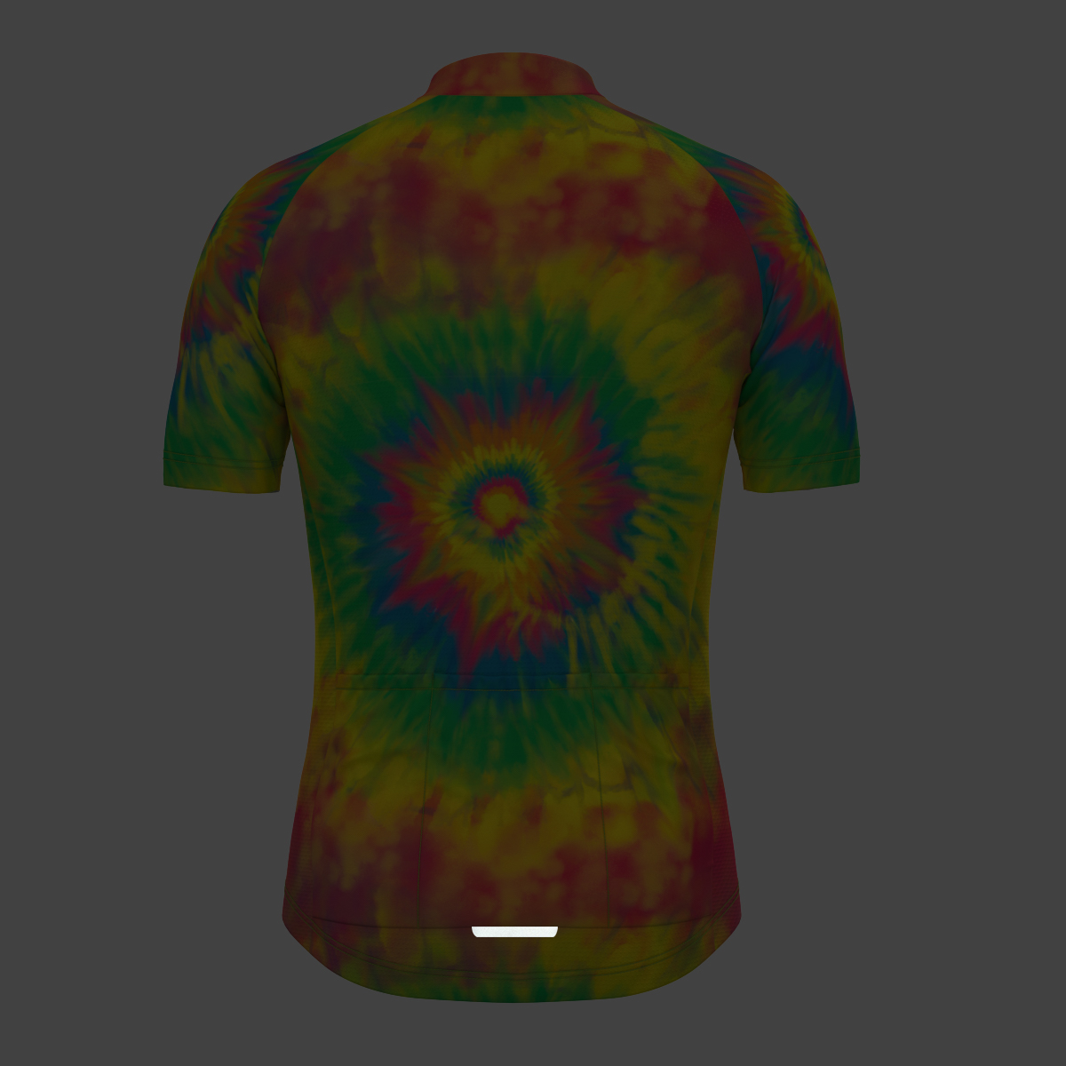 Men's Tie Dye Cycling Jersey - Yellow/Green