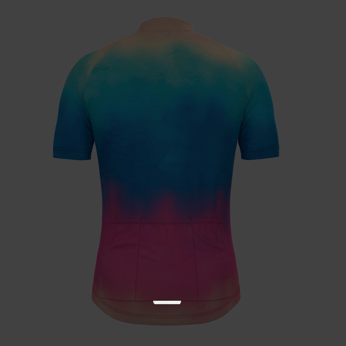 Men's Tie Dye Fade Cycling Jersey - Coral Reef