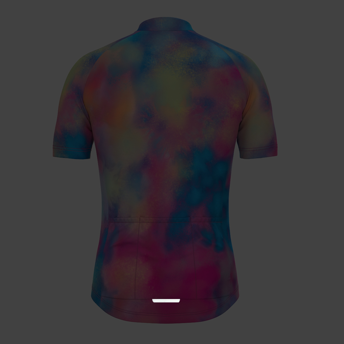 Men's Tie Dye Fade Cycling Jersey - Neon Glass
