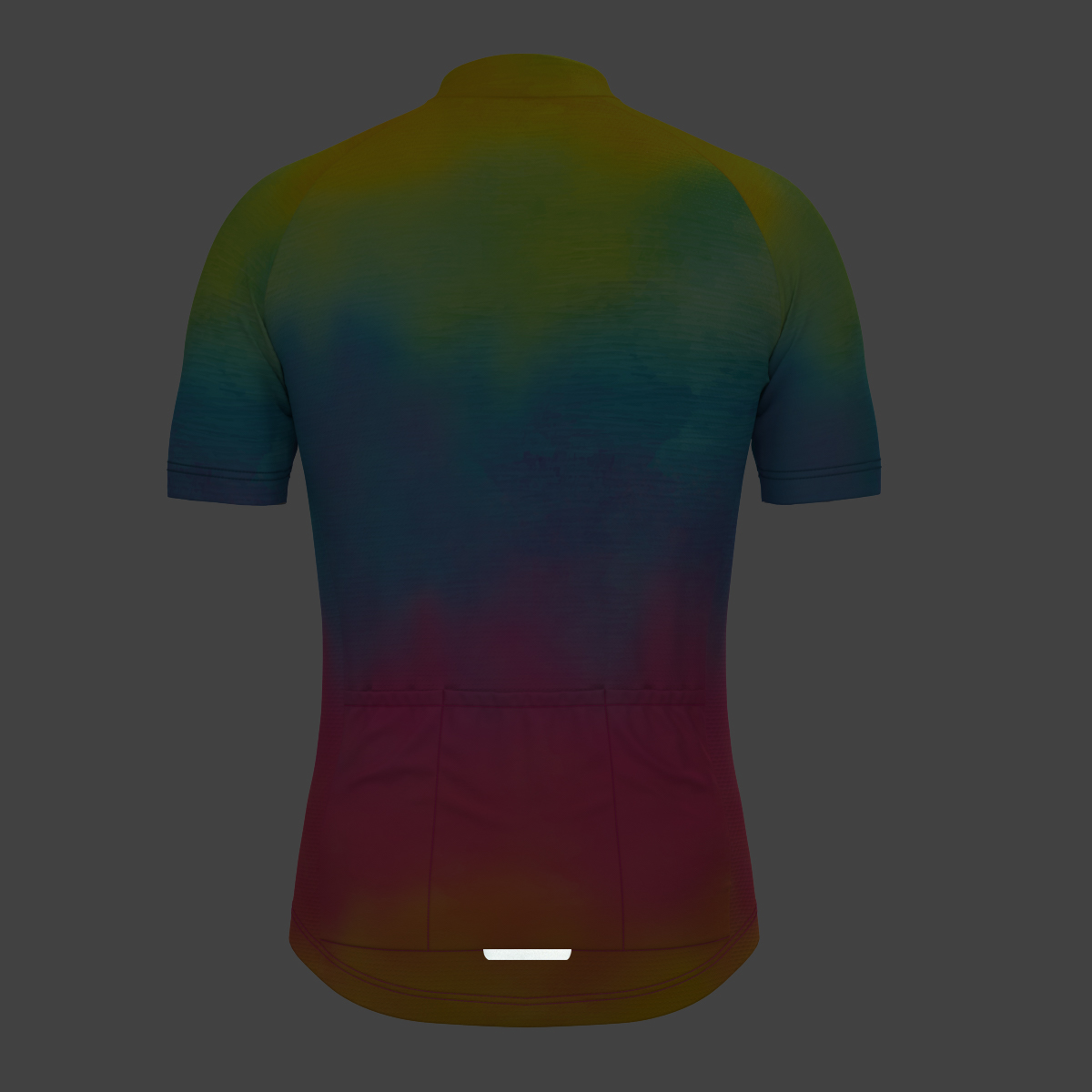 Men's Tie Dye Fade Cycling Jersey - Sunflower