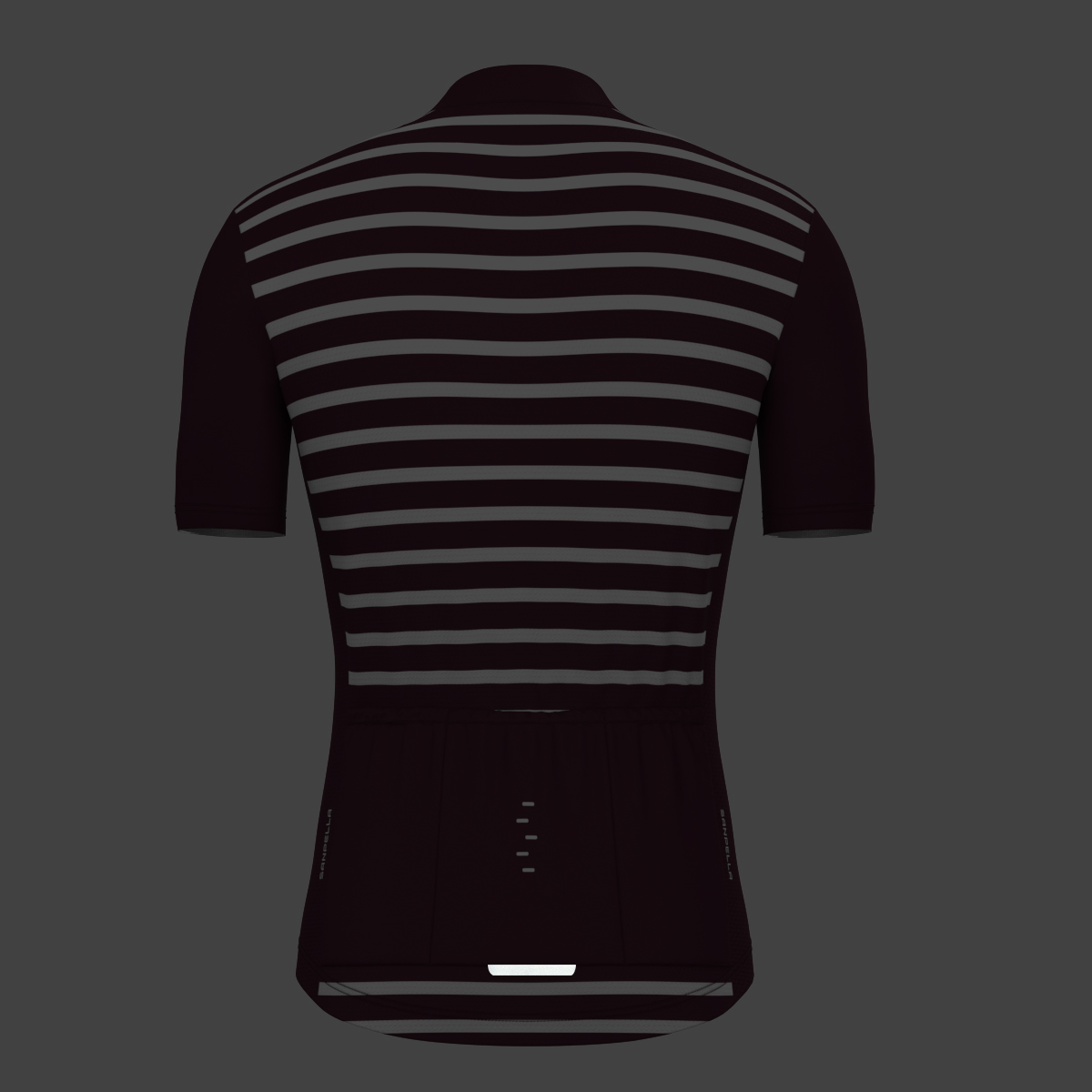 Men's Minimal Stripes Cycling Jersey - Burgundy