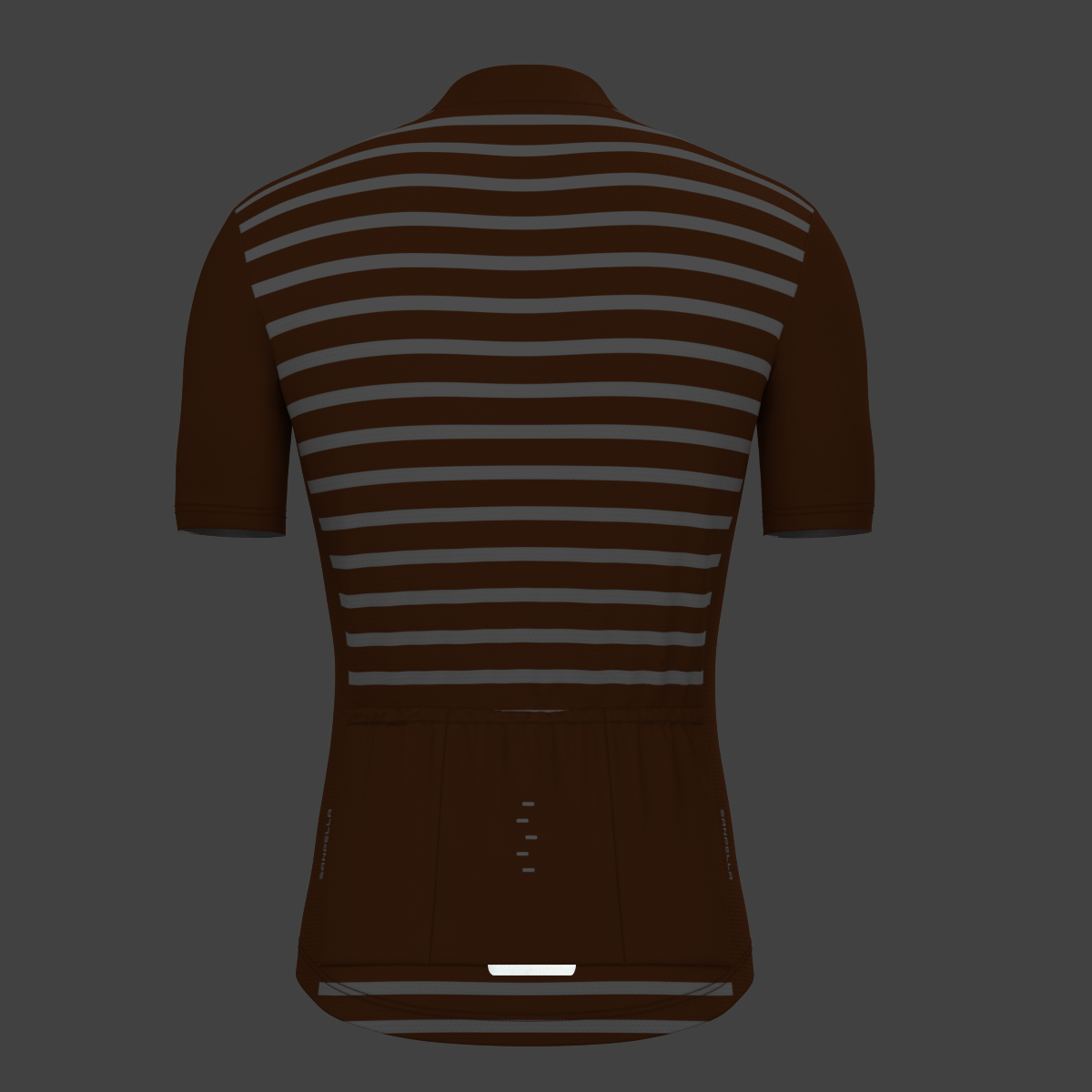 Men's Minimal Stripes Cycling Jersey - Caramel