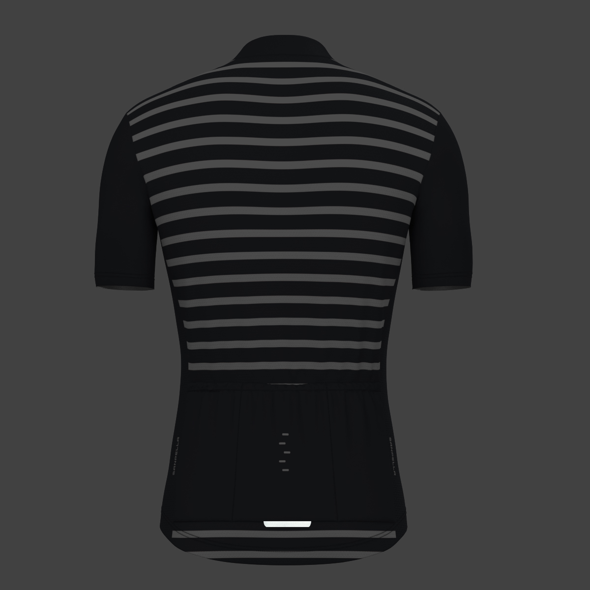 Minimal Stripes Men's Cycling Jersey - Graphite