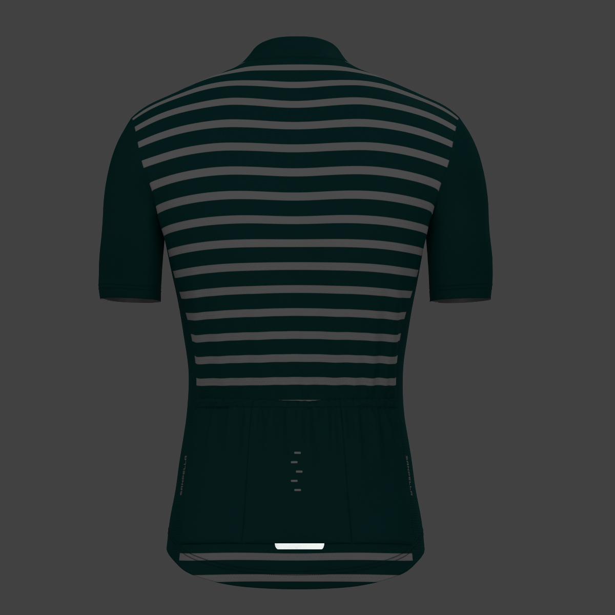 Minimal Stripes Men's Cycling Jersey - Midnight