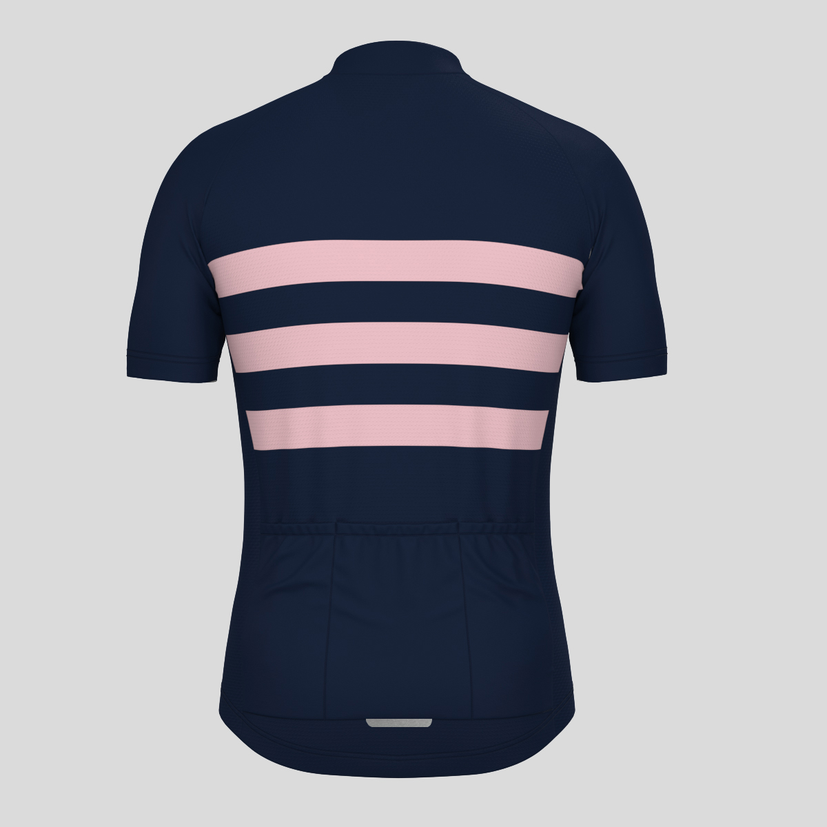 Men's Classic Stripes Cycling Jersey - Navy/Pink