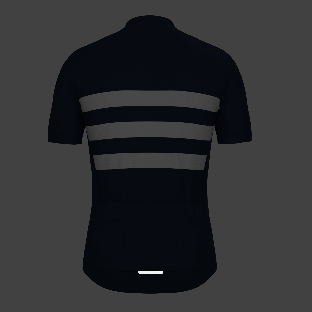Men's Classic Stripes Cycling Jersey - Navy/White