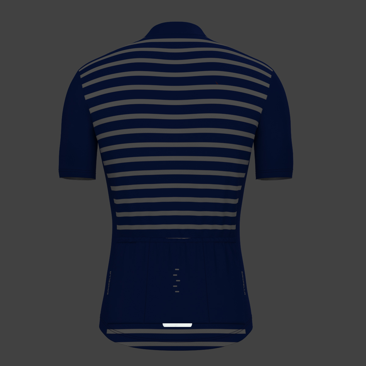Minimal Stripes Men's Cycling Jersey - Racing Blue