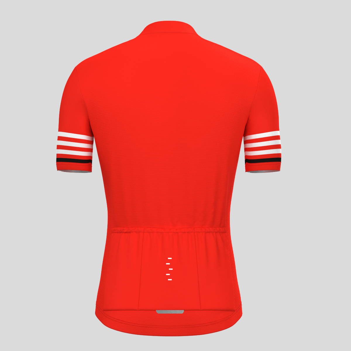 Minimal Stripes Men's Cycling Jersey - Red
