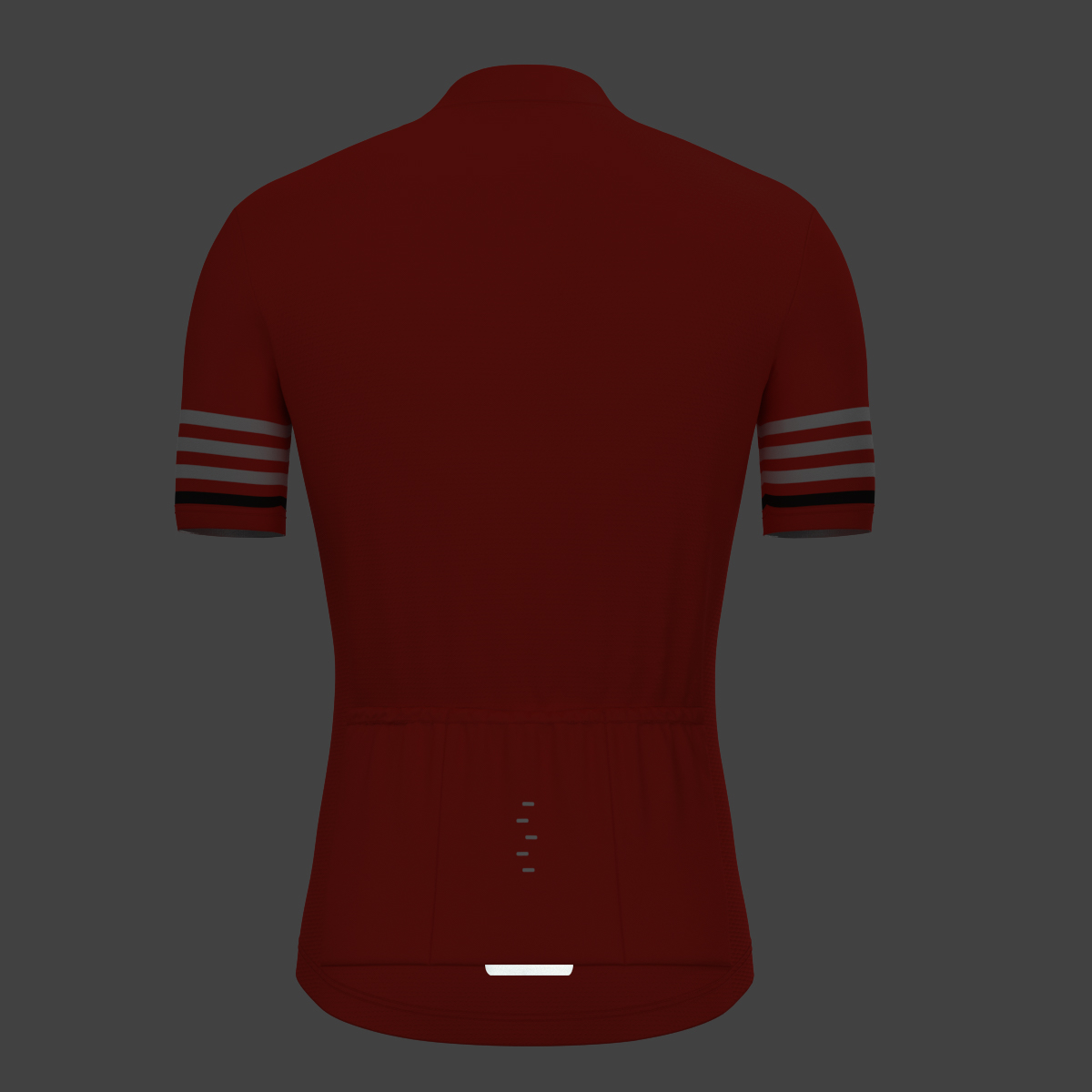 Minimal Stripes Men's Cycling Jersey - Red