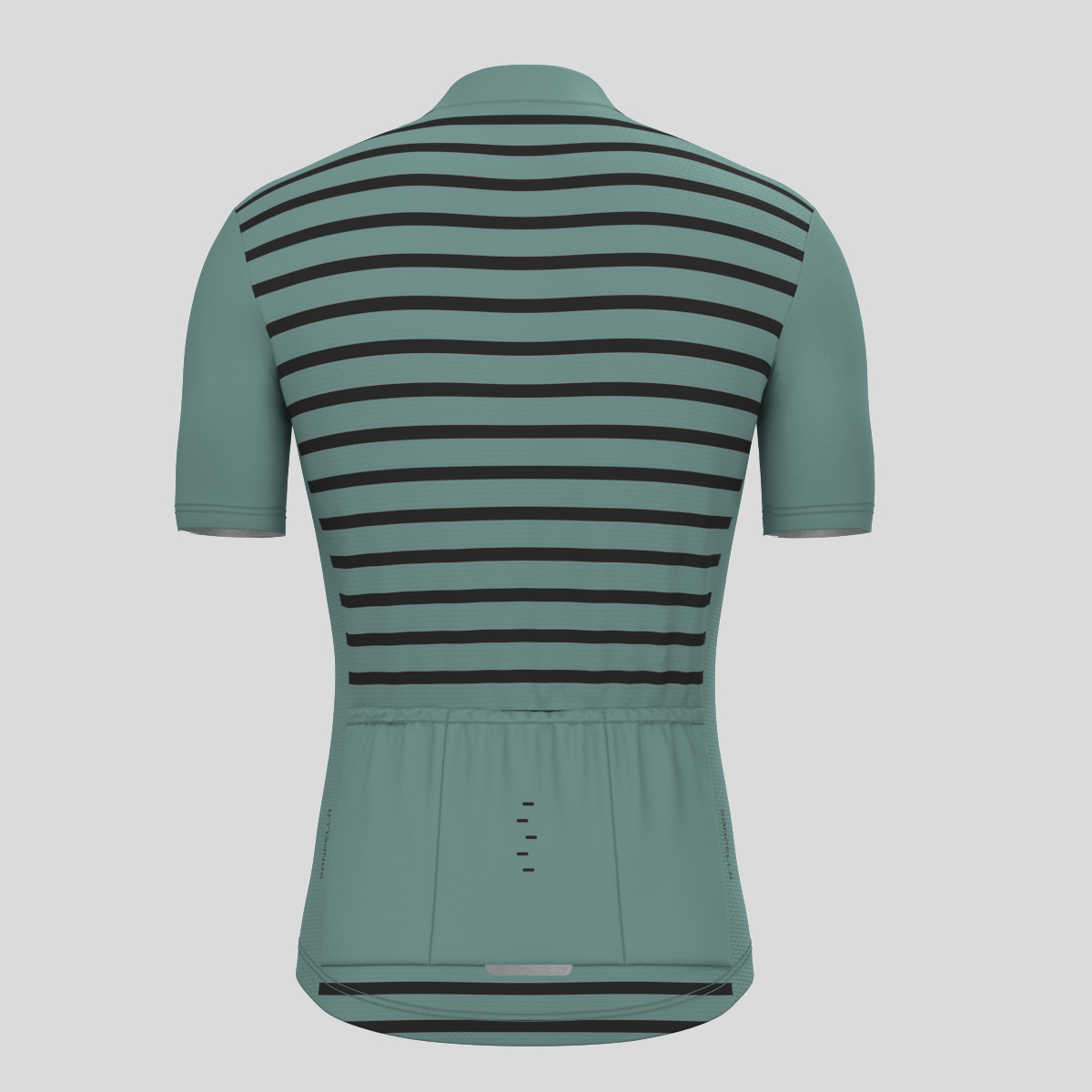 Minimal Stripes Men's Cycling Jersey - Sage