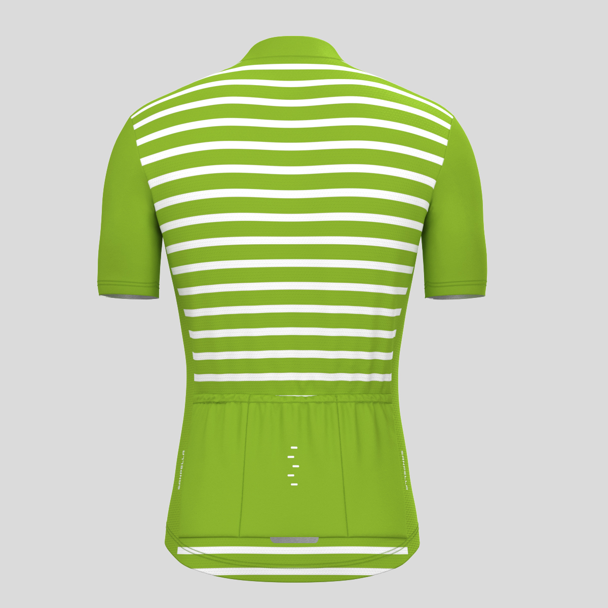 Minimal Stripes Men's Cycling Jersey - Wasabi