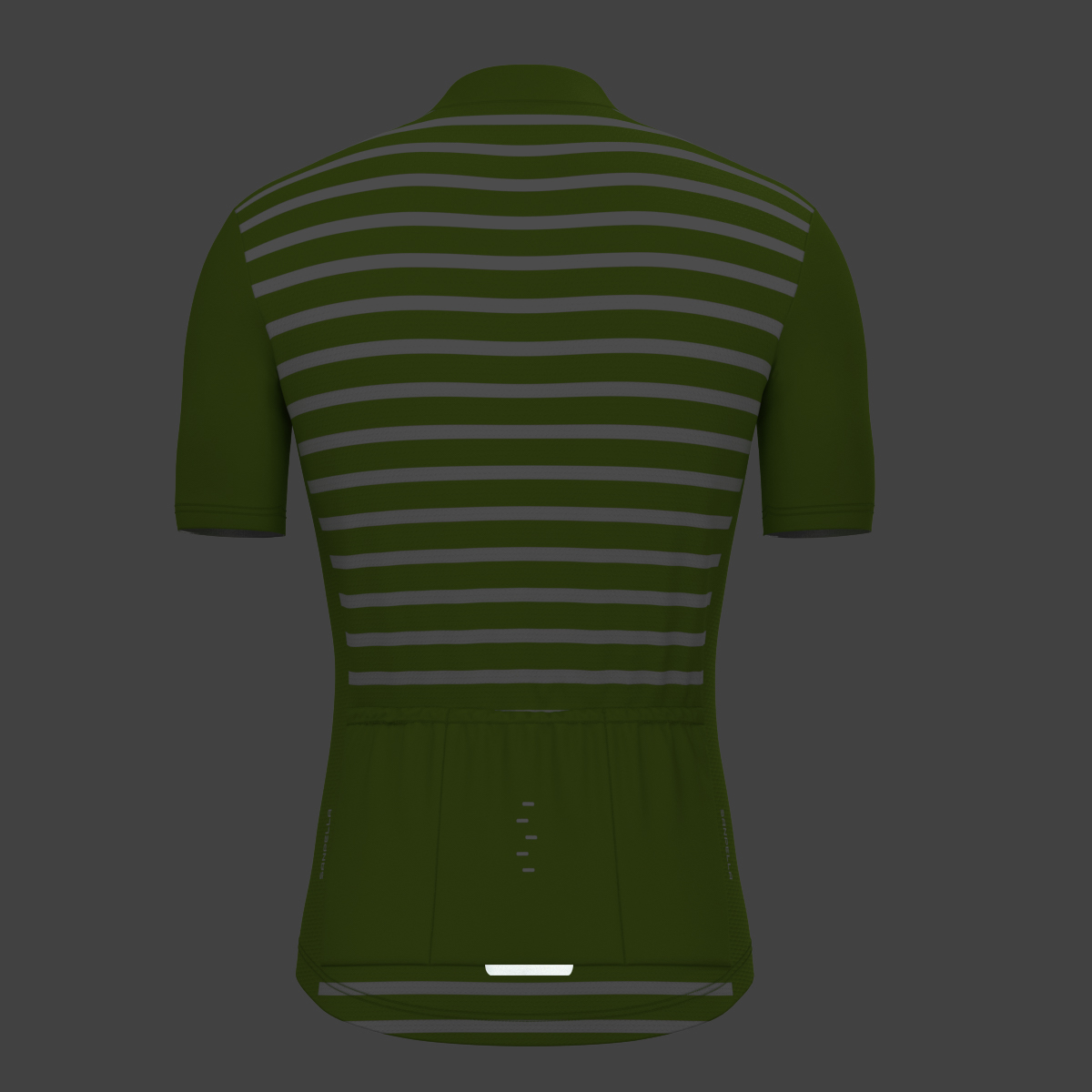 Minimal Stripes Men's Cycling Jersey - Wasabi
