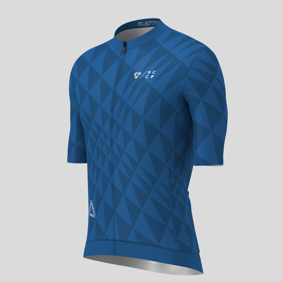 Motivate Gradient Triangle Men's Cycling Jersey - Blue