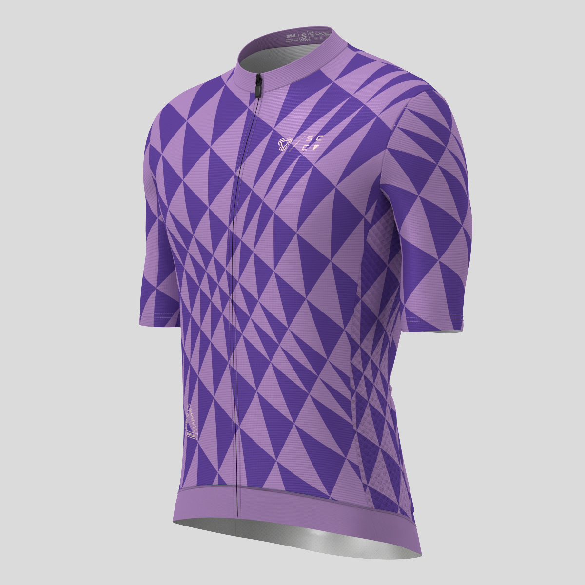 Motivate Gradient Triangle Men's Cycling Jersey - Charm/Purple
