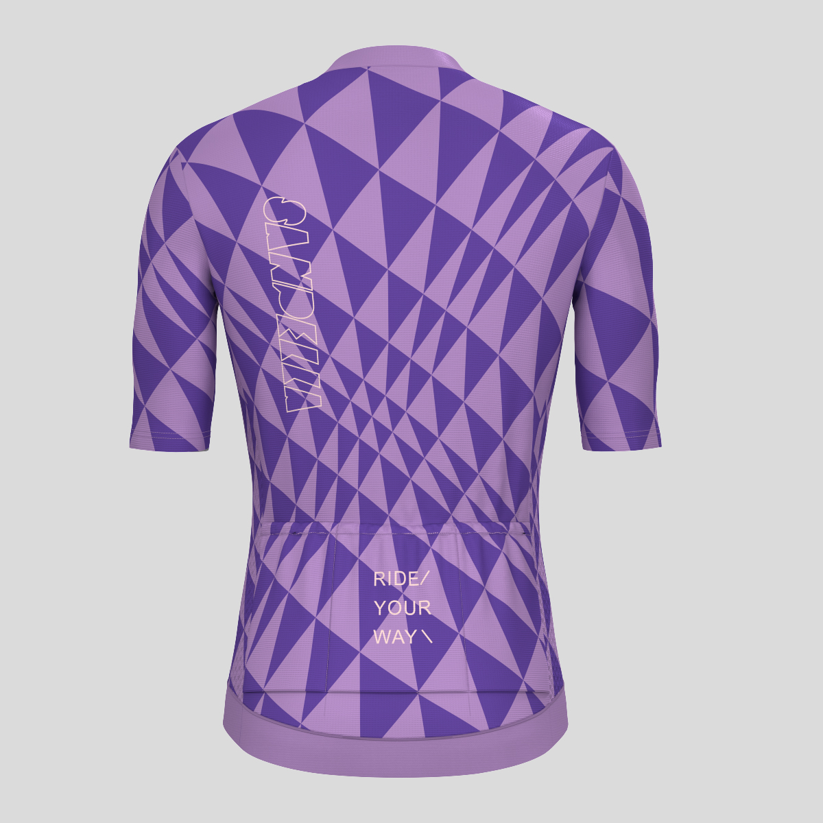 Motivate Gradient Triangle Men's Cycling Jersey - Charm/Purple