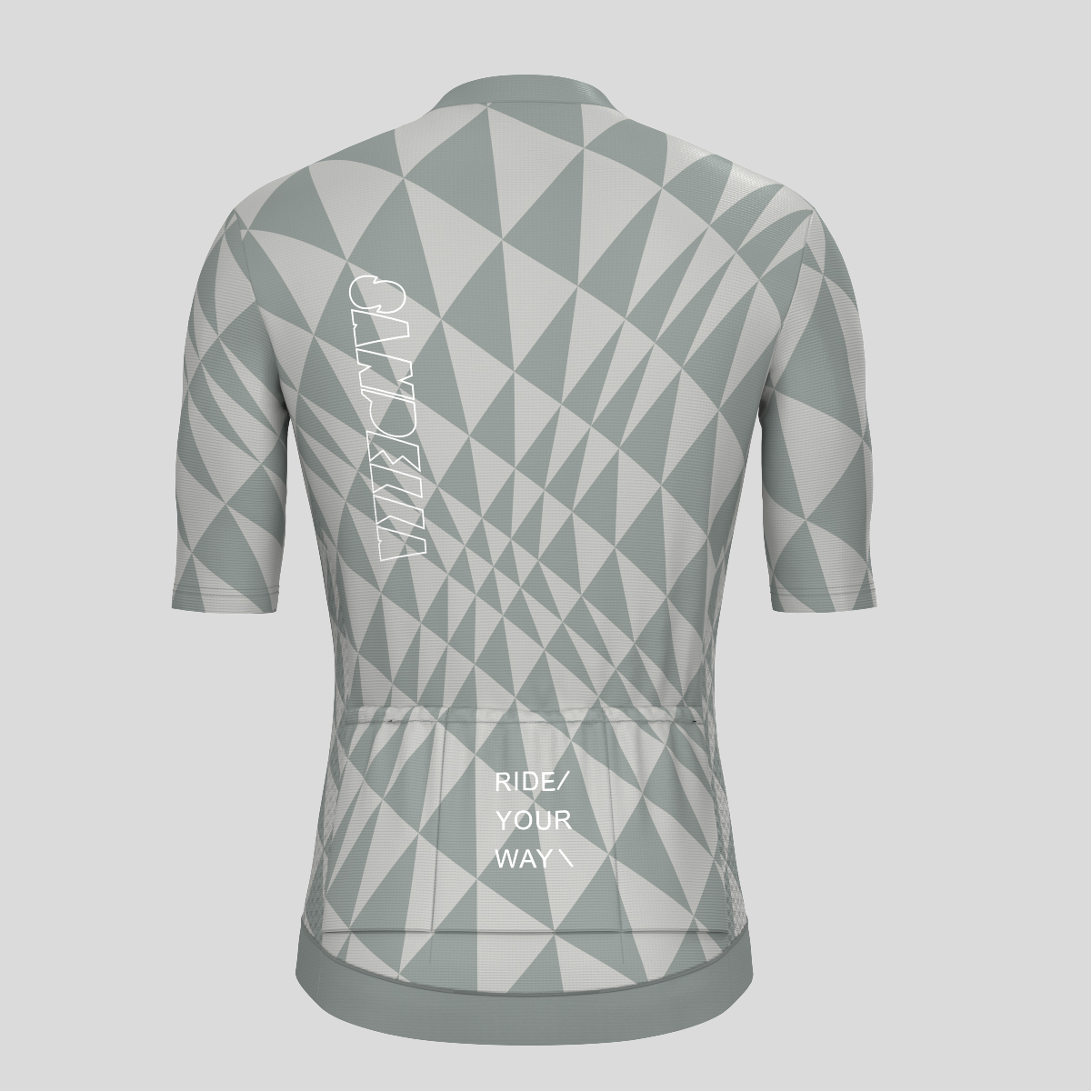 Motivate Gradient Triangle Men's Cycling Jersey - Slate Gray 