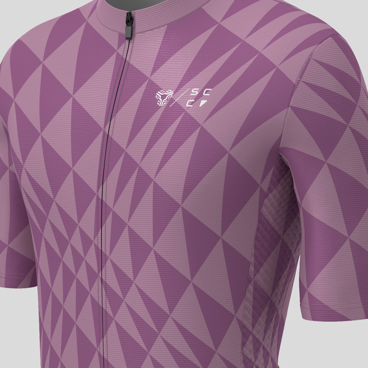 Motivate Gradient Triangle Men's Cycling Jersey - Smoked Purple