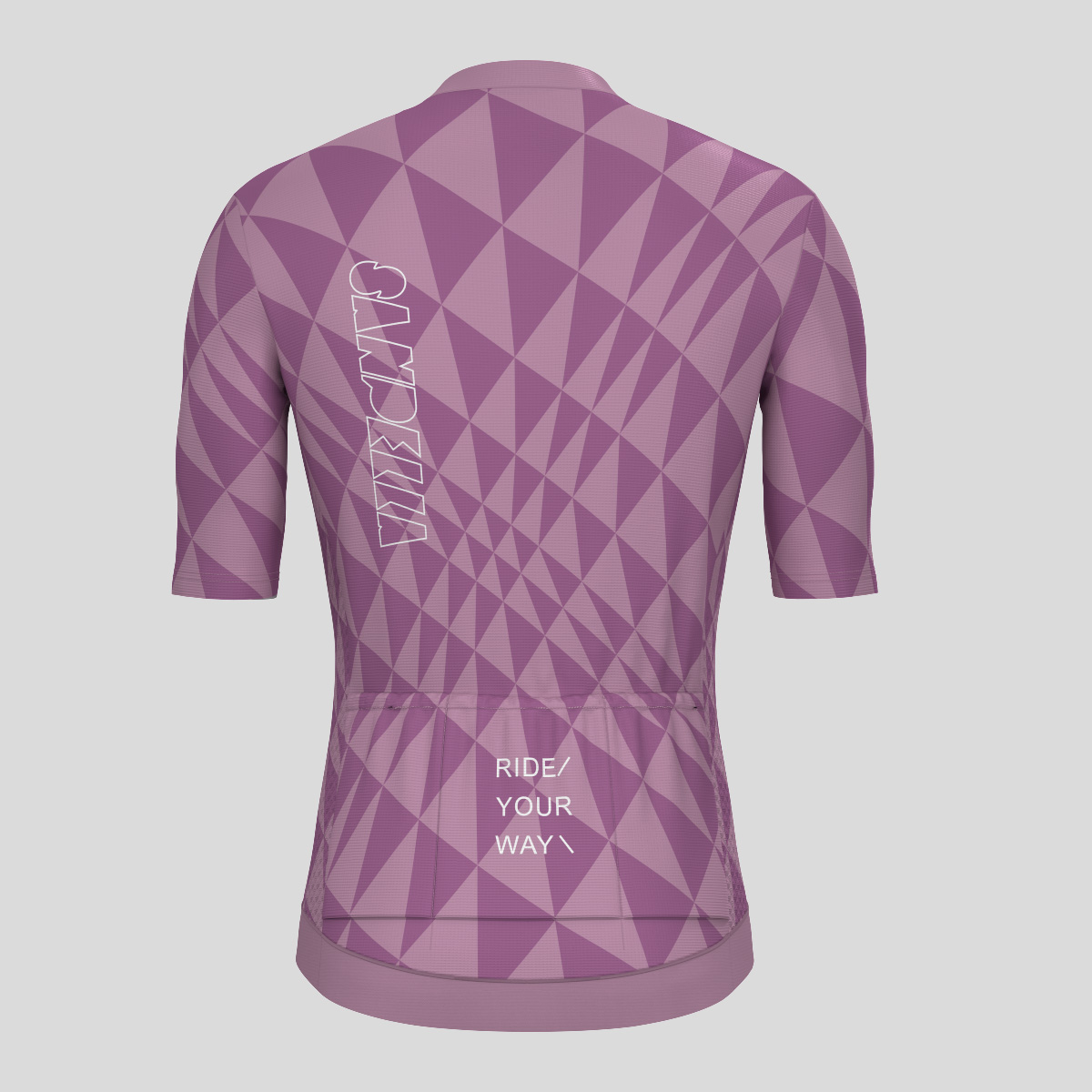 Motivate Gradient Triangle Men's Cycling Jersey - Smoked Purple