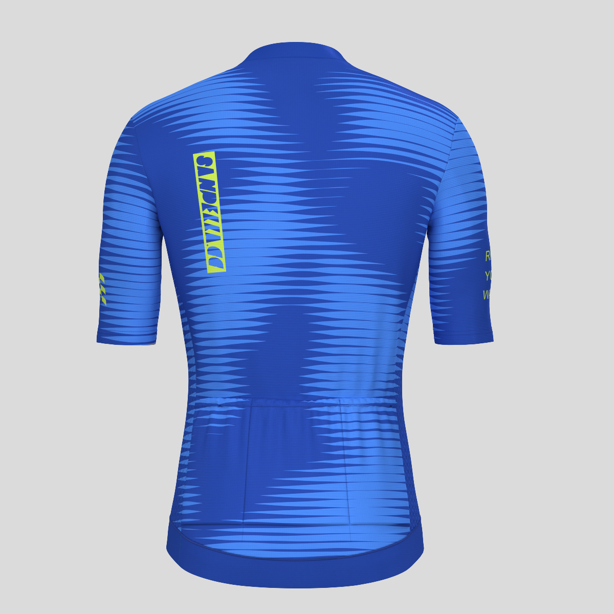 Men's Motivate Pro Stripes Cycling Jersey - Azure Blue