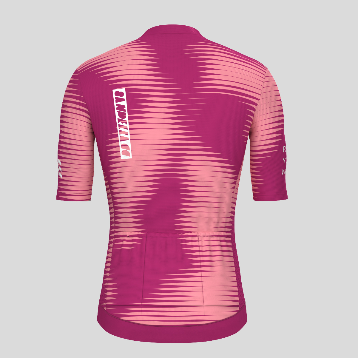 Men's Motivate Pro Stripes Cycling Jersey - Burgundy
