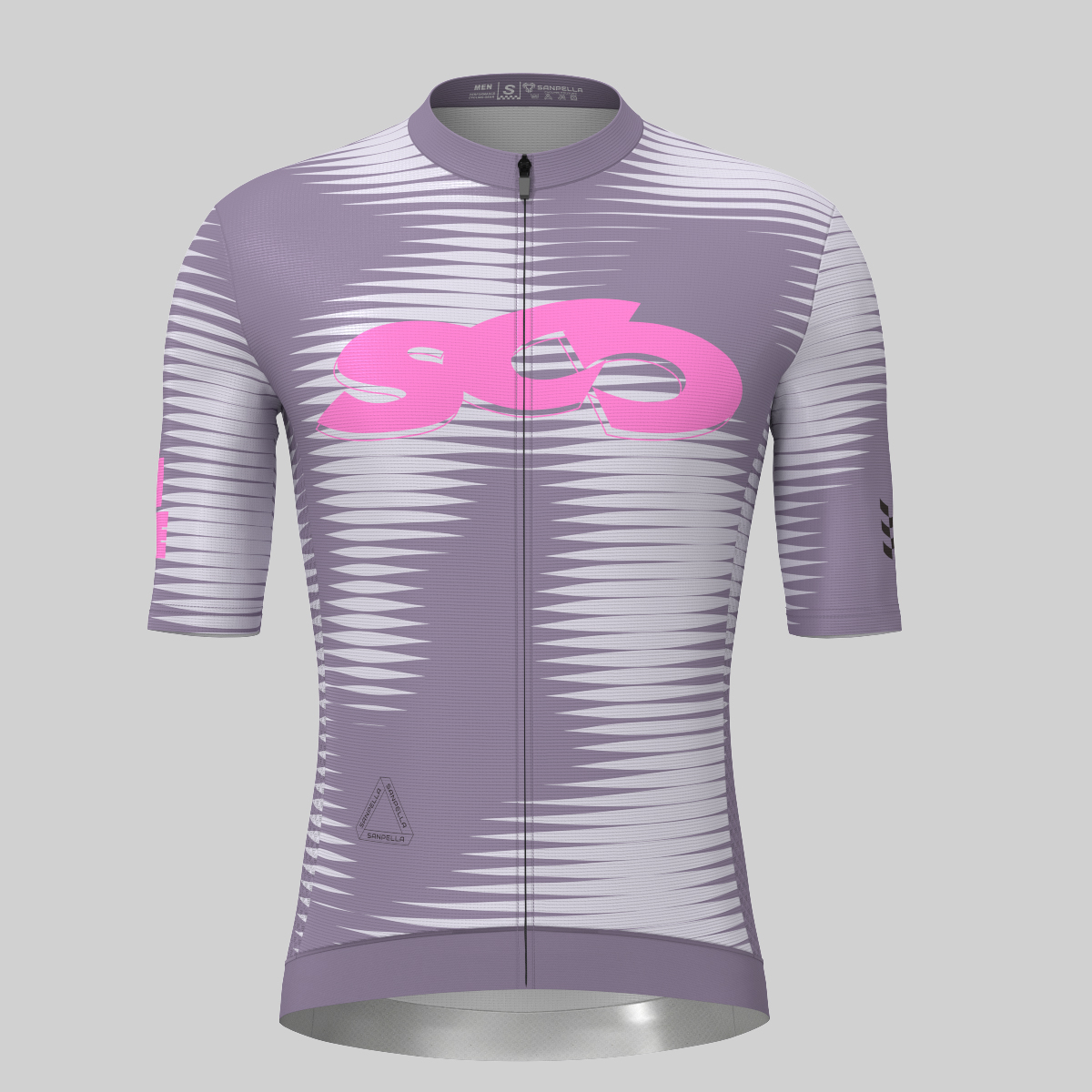 Motivate Pro Stripes Men's Cycling Jersey - Dusty Purple/Pink