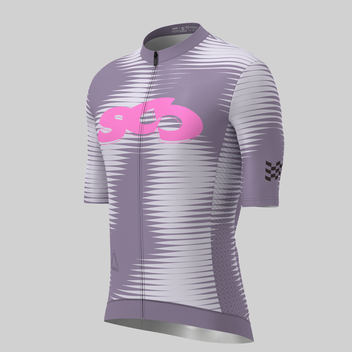 Motivate Pro Stripes Men's Cycling Jersey - Dusty Purple/Pink