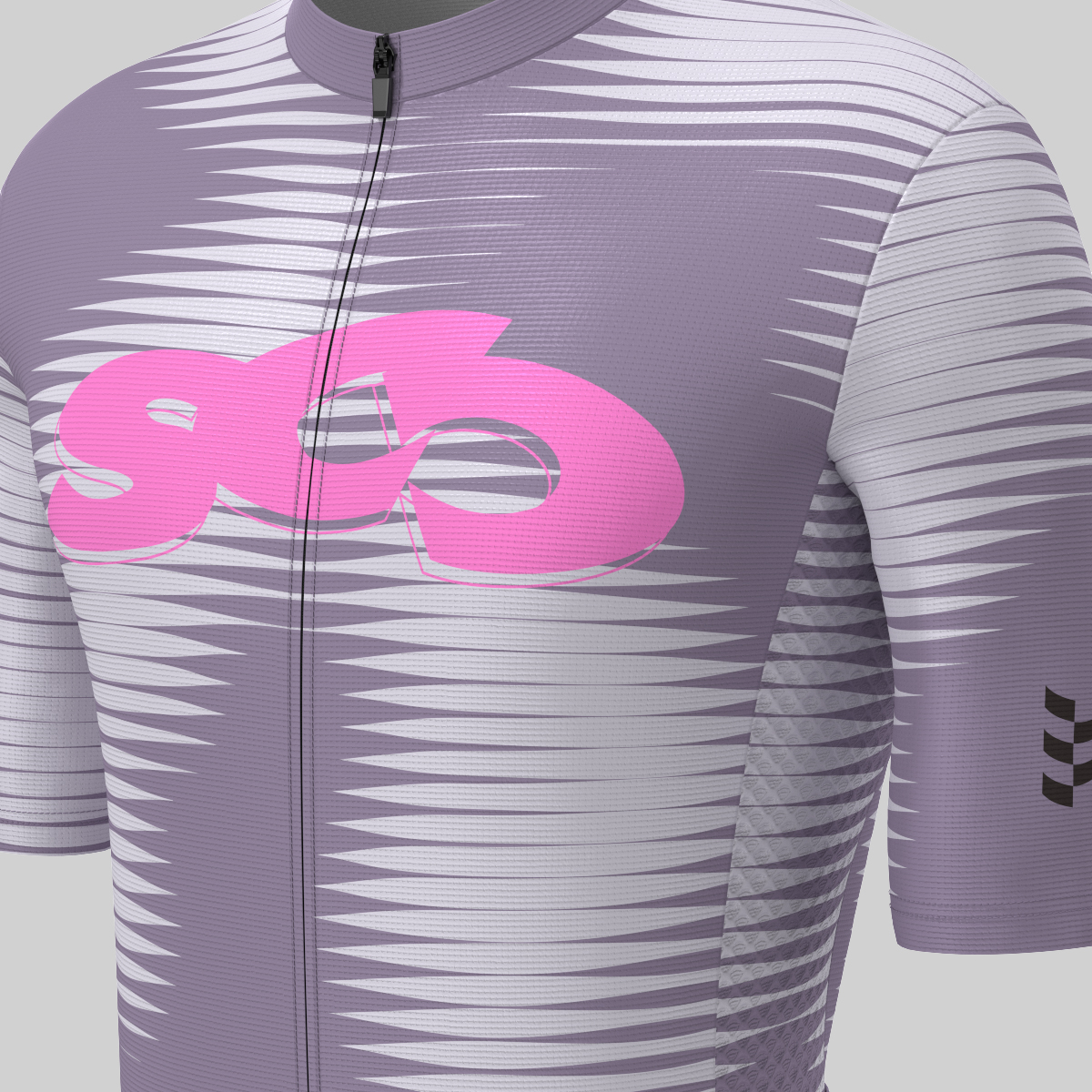 Motivate Pro Stripes Men's Cycling Jersey - Dusty Purple/Pink
