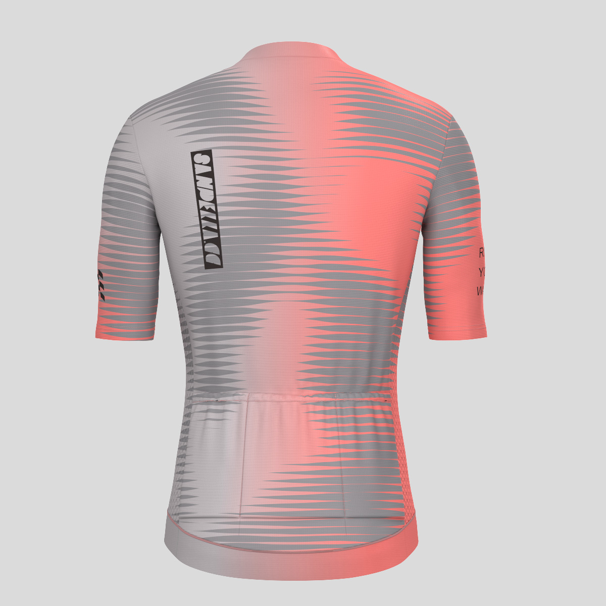 Motivate Pro Stripes Men's Cycling Jersey - Gradient Red-Gray