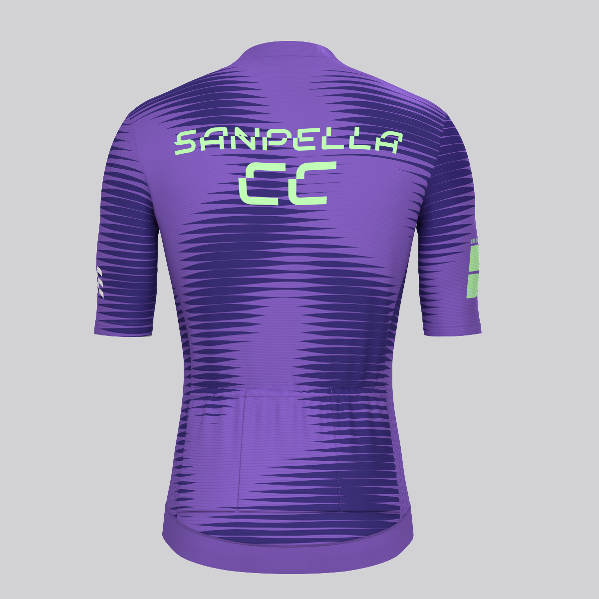 Motivate Pro Stripes Men's Cycling Jersey - Light Purple/Green  