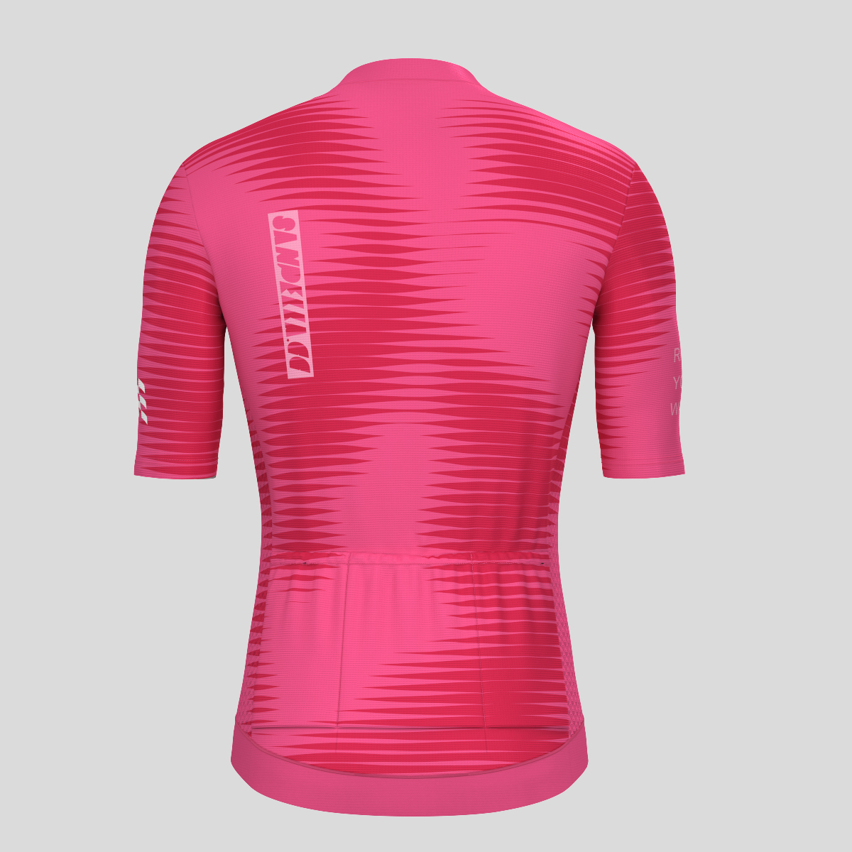 Men's Motivate Pro Stripes Cycling Jersey - Punch/Red 