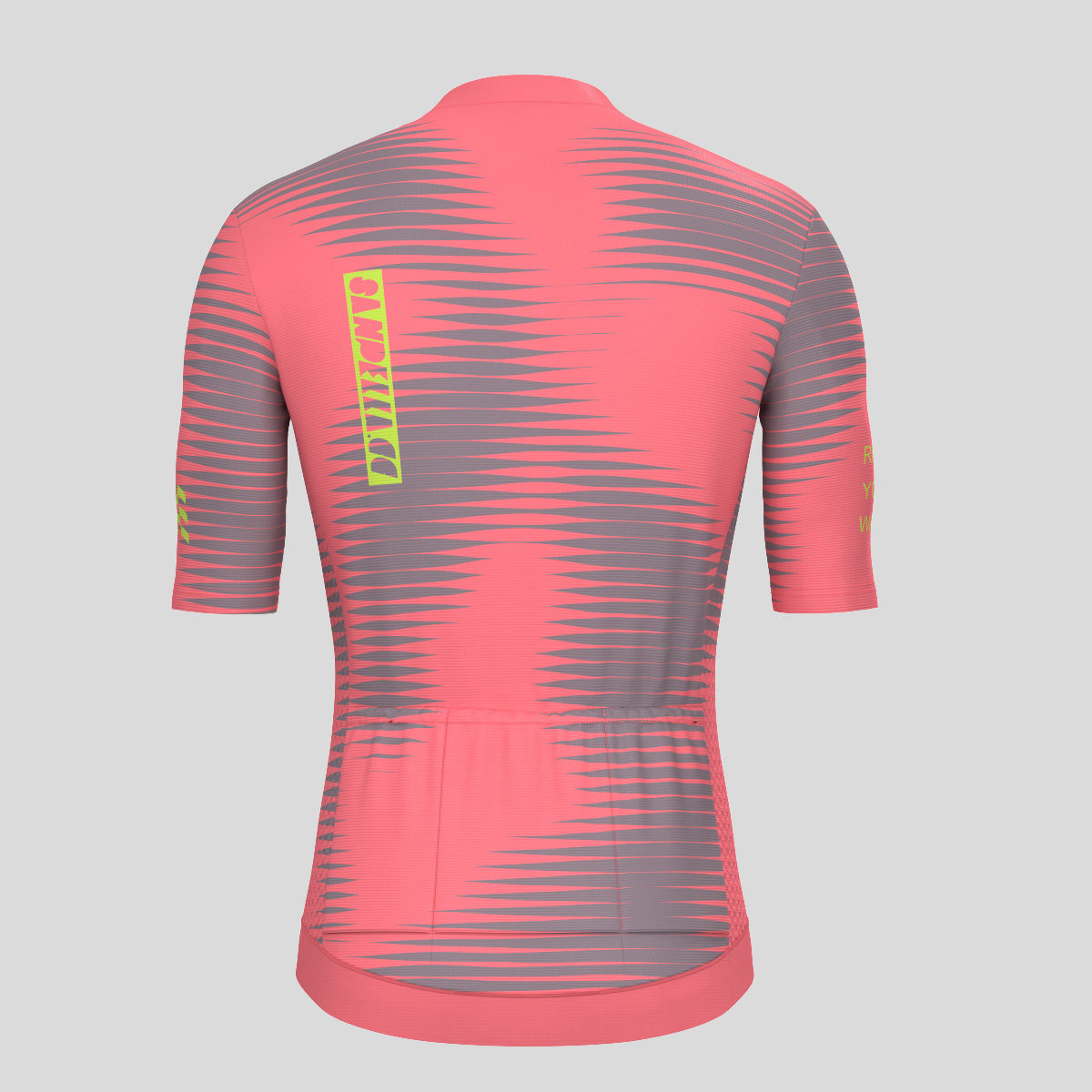 Motivate Pro Stripes Men's Cycling Jersey - Red/Gray 