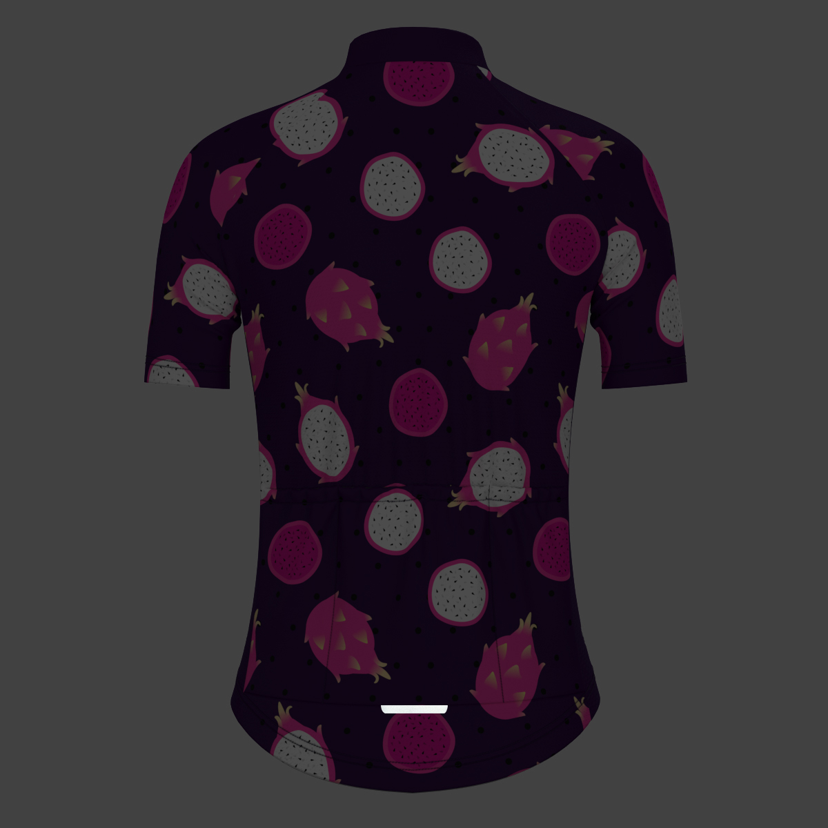 Pitaya Print Women's Cycling Jersey - Purple