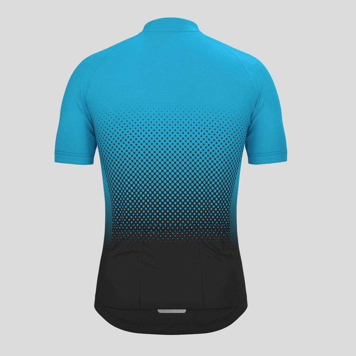 Polka Dot Gradient Men's Cycling Jersey - Blue