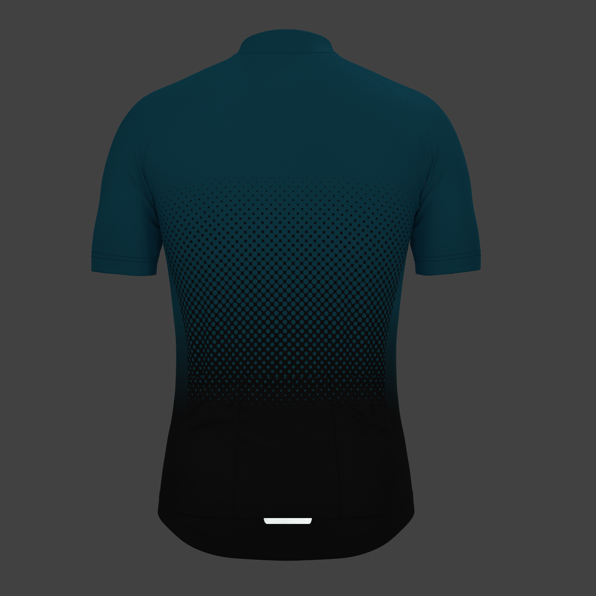 Polka Dot Gradient Men's Cycling Jersey - Blue