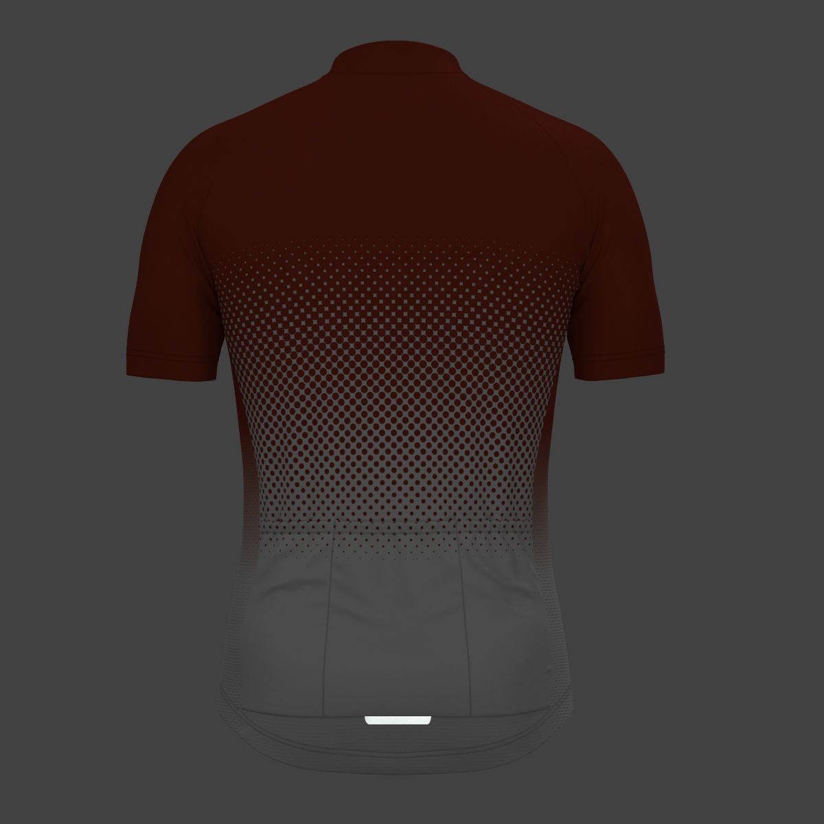 Polka Dot Gradient Men's Cycling Jersey - Brick