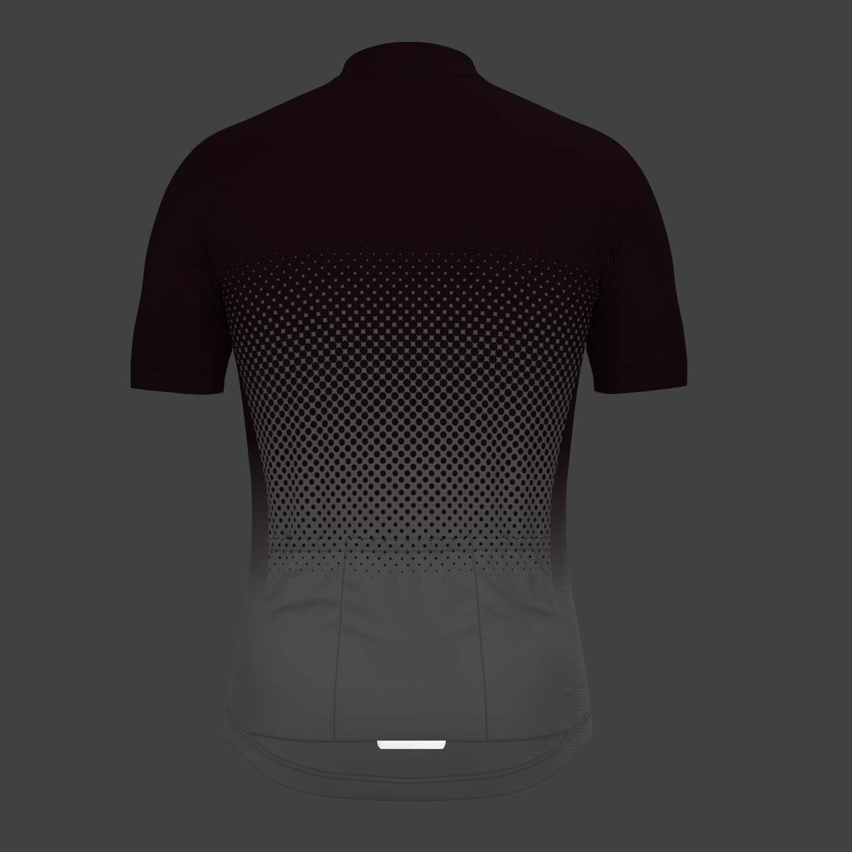 Polka Dot Gradient Men's Cycling Jersey - Burgundy