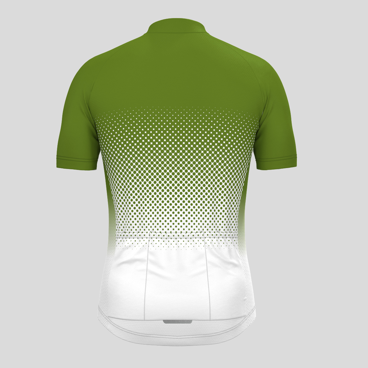 Polka Dot Gradient Men's Cycling Jersey - Forest