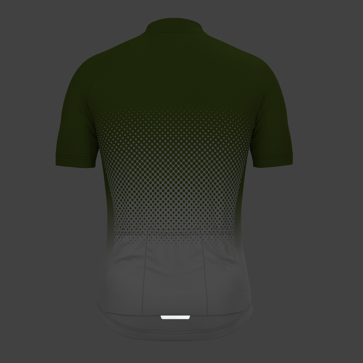 Polka Dot Gradient Men's Cycling Jersey - Forest