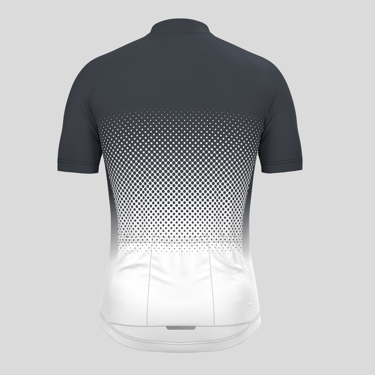 Polka Dot Gradient Men's Cycling Jersey - Graphite