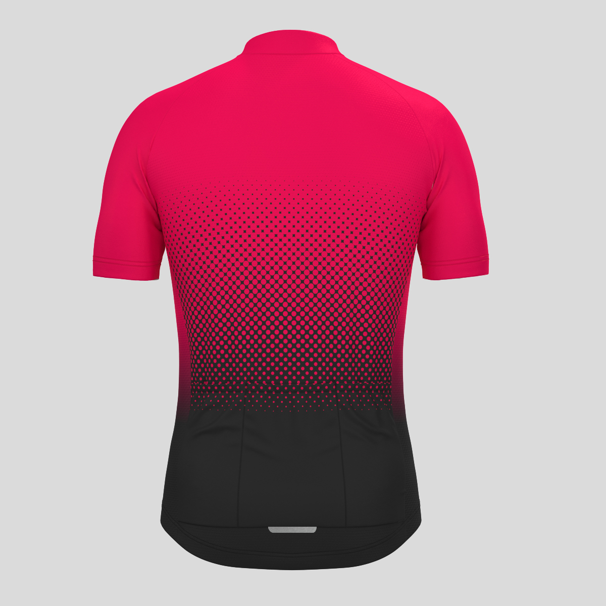 Polka Dot Gradient Men's Cycling Jersey - Jester Red