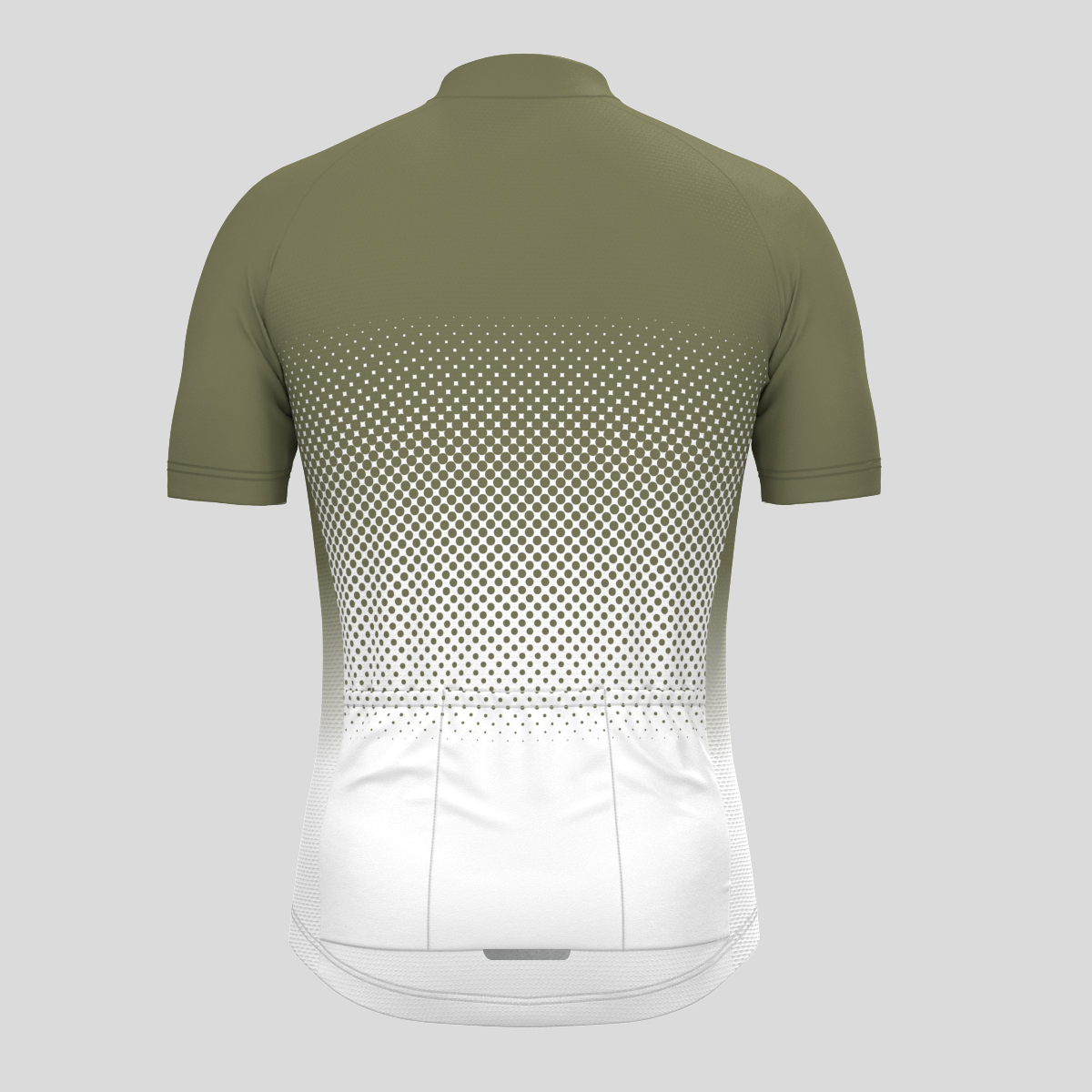 Polka Dot Gradient Men's Cycling Jersey - Olive