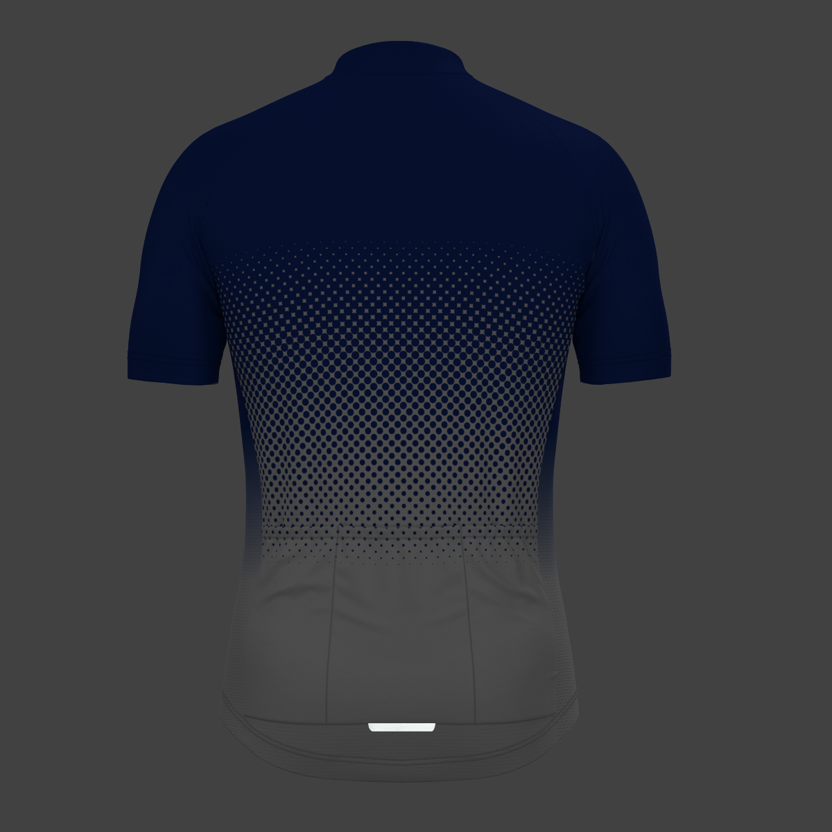 Polka Dot Gradient Men's Cycling Jersey - Racing Blue