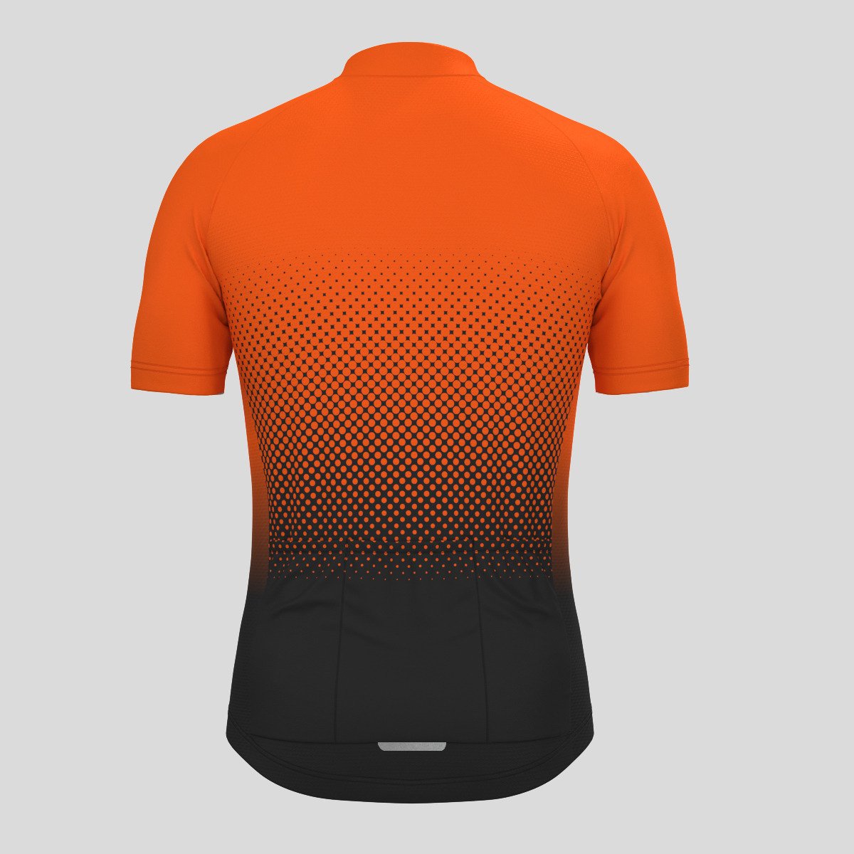 Polka Dot Gradient Men's Cycling Jersey - Tangerine