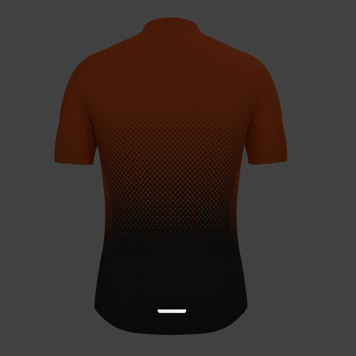 Polka Dot Gradient Men's Cycling Jersey - Tangerine