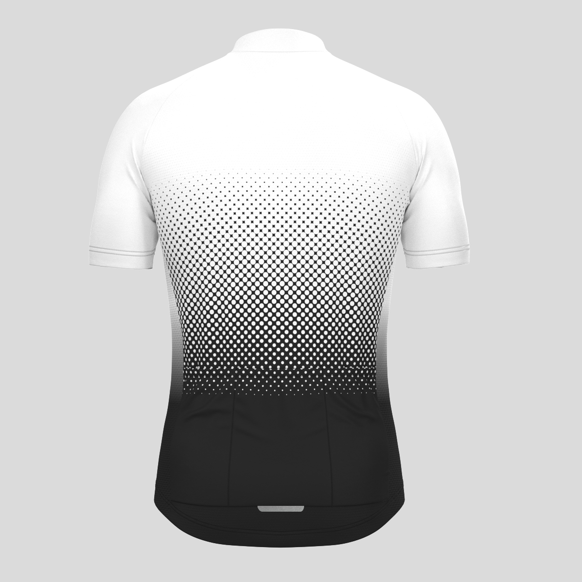 Polka Dot Gradient Men's Cycling Jersey - White