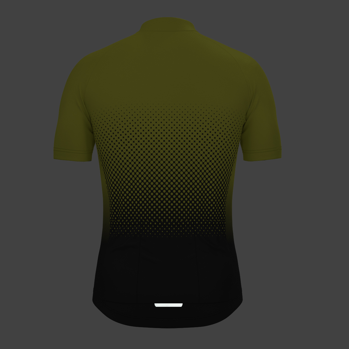 Polka Dot Gradient Men's Cycling Jersey - Yellow