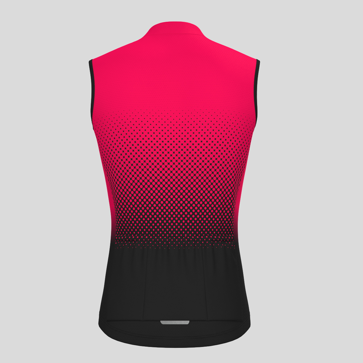 Polka Dot Gradient Men's Sleeveless Cycling Jersey - Jester Red